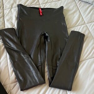 Spanx Black Faux Leather Leggings